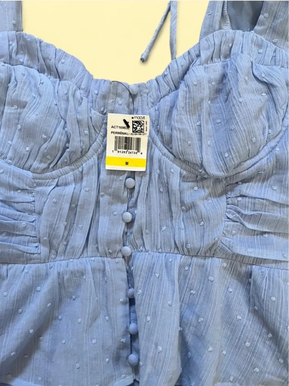 Astr the label Clairemont Top puff sleeve Size M NWT